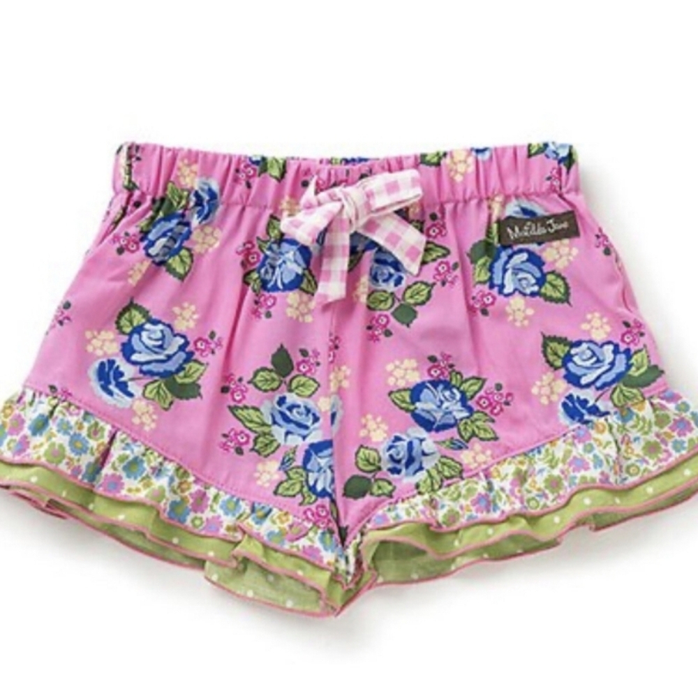 NWT Matilda Jane Visionary Shorts Brilliant Daydream Floral Ruffle Shorts